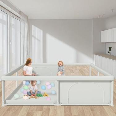 Imagem de Cercadinho para Bebês Hiaksedt 200x200cm - Interno e Externo - com Por