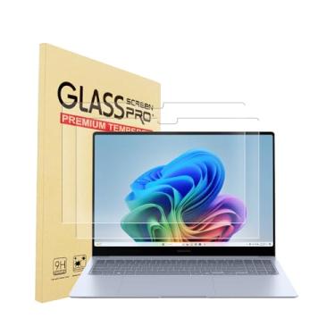 Imagem de Pacote com 2 películas protetoras de tela de vidro temperado de 40,6 cm para Samsung Galaxy Book 4 Edge, Galaxy Book 4/3 Ultra, Galaxy Book 5/4 Pro 360, Galaxy Book 5/4 Pro 16 polegadas, 9H, protetor