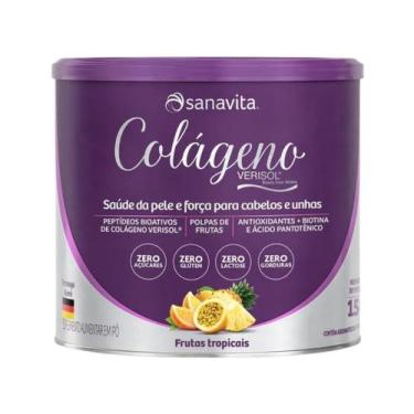 Imagem de Colágeno Verisol  Lata 150G - SANAVITA, Frutas Amarelas