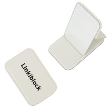Imagem de Linkiblock Espelho de bolso compacto – Espelho de maquiagem portátil para uso diário, ideal para viagens, ideal para bolsas, retoques rápidos e conveniente para levar