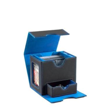 Imagem de CMFYlive MTG Deck Box for Commander Display Card Deck Box Gamegenic Card serve para mais de 100 cartas de manga dupla, caixas de armazenamento Magic Commander com 2 divisórias e 2 toploader, adequada