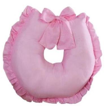 Imagem de Almofada de Amamentação para Amamentar com Babado para Menina e Menino