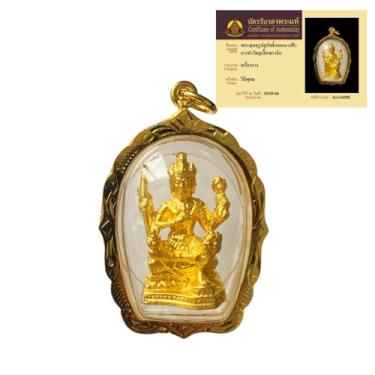 Imagem de 08. Pingente de amuleto tailandês Erawan, acredita-se que traz boa sorte e bênçãos. Este pingente sagrado é o amuleto tailandês bênção amuleto da sorte Santo Brahman Love Bay colar autêntico e raro