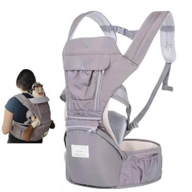 Imagem de Canguru Carregador Bebe Criança Passeio Viagem Sentado Deitado Bolso A