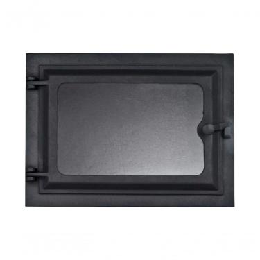 Imagem de Porta Forno Ferro Fundido Com Vidro 28,5X33,5Cm
