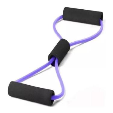 Imagem de Kit 2 Elasticos Extensores Exercicio Academia Casa - Roxo