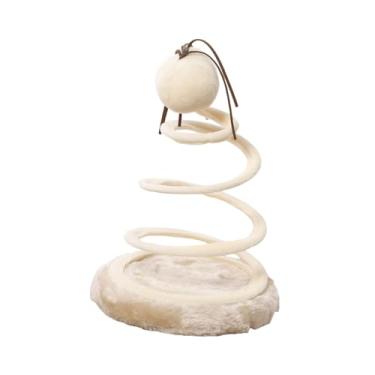 Imagem de Generic Brinquedo interativo para gatos, brinquedo espiral para animais de estimação, suprimentos para animais de estimação com mola espiral, de pelúcia, Bola
