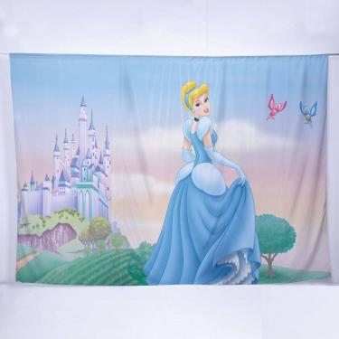 Imagem de Painel de Festa Retangular Cinderela de 6,00x3,00m - Fera Print
