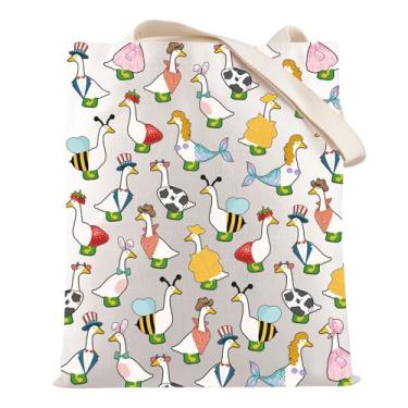 Imagem de HOLLP Bolsa divertida Goose Mom Goose Mama Cute Goose Shoulder Bag Silly Goose Merch, Goose Mom B, One Size, Público em geral