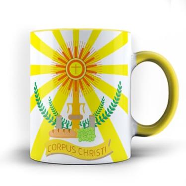 Imagem de Caneca xicara Católica Corpus Christi 25 (Amarela)