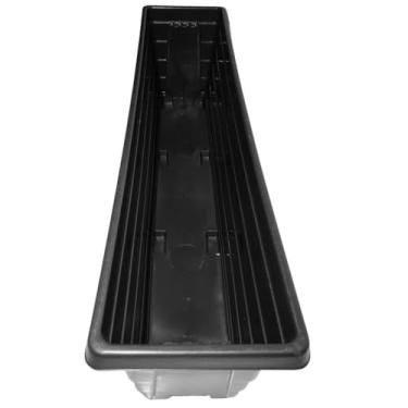 Imagem de Jardineira para Plantas，Floreira de ChãO 80cm Vaso Jardineira para Plantas e Hortas Kit 3 Unidades(Preto)