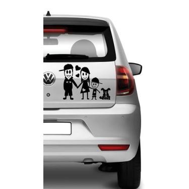 Imagem de Adesivo De Carro Família Feliz Mod33 - Lojinha Da Luc Adesivos