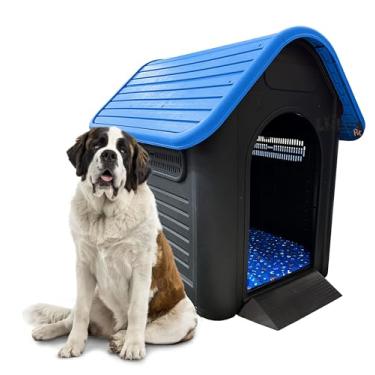 Imagem de Casinha Cao Cachorro Grande Big Home Nº 09 c/Colchao Mec (Preto/Azul, 9)