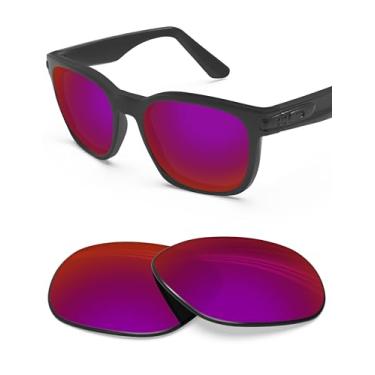 Imagem de BLAZERBUCK Lentes de reposição polarizadas anti-sal para óculos de sol Oakley Garage Rock OO9175, Burned Starry Polarizado - [Policarbonato Ar Revestido], 0