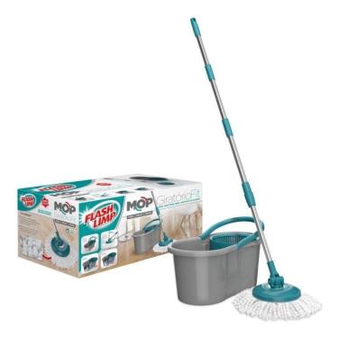 Imagem de Mop Giratório Flash Limp Fit Spin Esfregão 360 Pisos