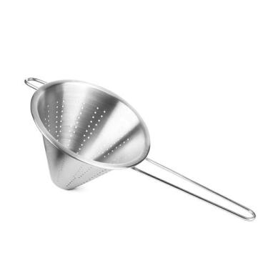 Imagem de Funil Passador Chinoy Coador Peneira Aço Inox 24cm - Genérico