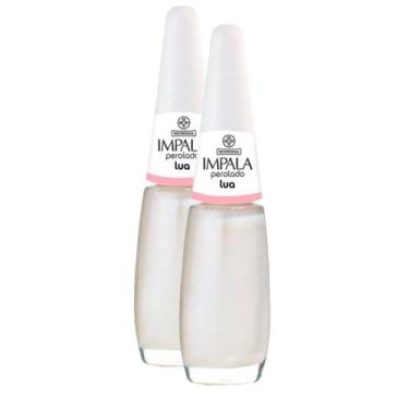 Imagem de Kit 2 Esmalte Impala Cor Lua Perolado com 7,5ml