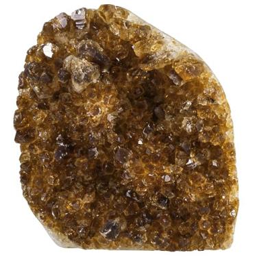 Imagem de Nupuyai 401-500 g cristal citrino natural aglomerado geodo vertical irregular pedra decoração amostra mineral para escritório em casa relaxar