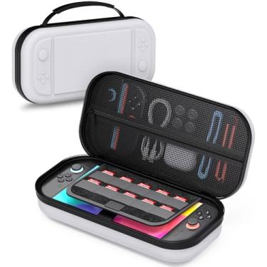 Imagem de STARTRC GAMES Switch 2 Large Capacity Carrying Case for Nintendo Switch 2 (2025), Portable PU Hard Travel Case with Pockets for Accessories and Game Cards, Slim Protective Bag for Switch 2 Holds 10