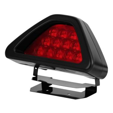 Imagem de MACHSWON Luz de freio traseiro do carro, luz de terceira parada universal de 12 V 12 LED, luz traseira de neblina de flash estroboscópico, luz vermelha e concha vermelha