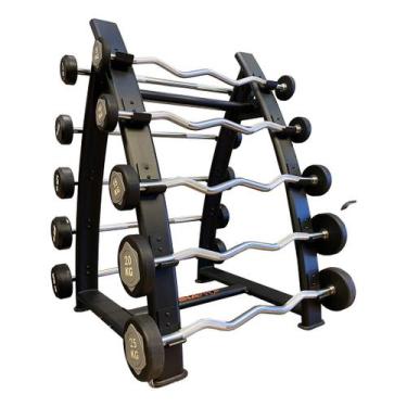 Imagem de Kit Barras Montadas Prestige 5 A 25kg Com Hack LT6316 LuminaFit