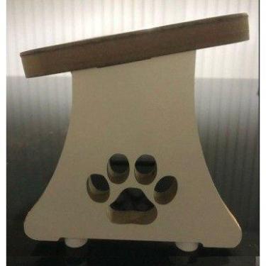 Imagem de Comedouro em inox triplo para gatos ou cachorros pequenos - Mestre Pet