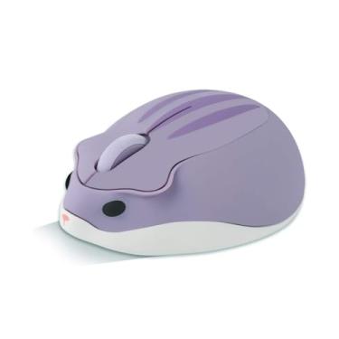 Imagem de Mouse sem fio fofo em forma de hamster menos barulho, portátil, mouse óptico de animal, design ergonômico, mouse sem fio com receptor USB para PC/laptop/computador/notebook/MacBook para crianças