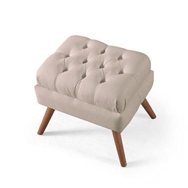 Imagem de Puff Apoio de Pés Para Sala de Estar Bege