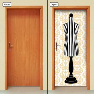 Imagem de Adesivo Decorativo de Porta - Manequim de Costura - 1518cnpt - Allodi