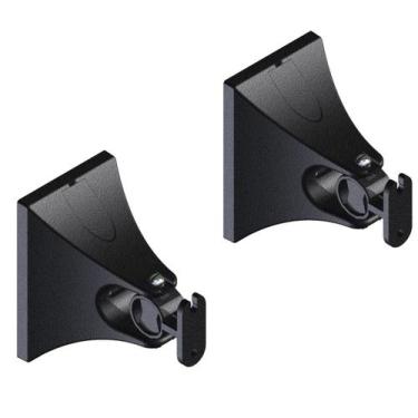 Imagem de 10 Suportes Caixa De Som Acústica Parede Home Theater Preto Avatron