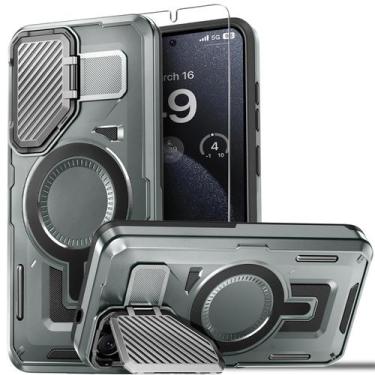 Imagem de Capa de telefone BOASE para Samsung Galaxy S25 Plus/S24 Plus cinza - B