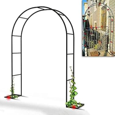 Imagem de Arco De Jardim, Arcos De Jardim Metal Pesado Forte Tubular Arbor Para Rosas Plantas Trepadeiras, Arco De Metal Para Casamento Festa Nupcial Decorações Elegantes, A, 3.5 x 2.2m = 11.5 x 7.2ft