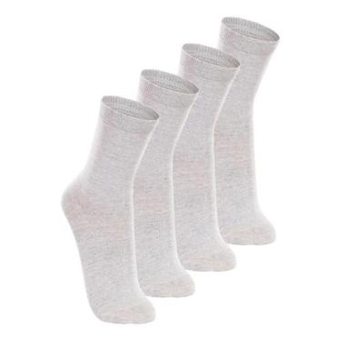 Imagem de Kit com 4 Pares de Meias Cano Longo Lupo 4575-088, Cinza