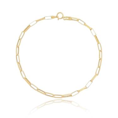 Imagem de Pulseira Masculina Italiana Tijolinho 2mm Ouro 18k 750 Amarelo