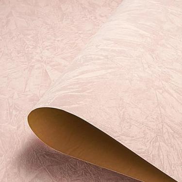 Imagem de HelloWall Papel de parede rosa pastel, papel de parede de veludo, papel de contato rosa, forro autoadesivo, tecido de feltro macio, folhas de veludo, forros de gaveta para cômoda caixa de joias 45 x