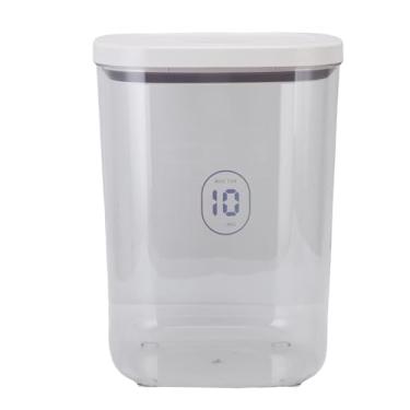 Imagem de Zerodis 10l Apertanho de Alimentos para Animais de Estimação Pet Storage Storage Plástico e Umidade à Prova de Cachorro Bin Com Alimentos de Gato Com Copo Medidor Adequado para Armazenar Comida 10l