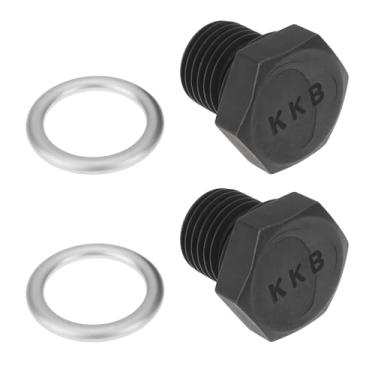 Imagem de LT Easiyl 2 peças de parafusos de drenagem de óleo de carro 005565S N90288901 M14x1,5 mm compatíveis com VW