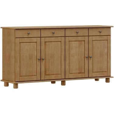 Imagem de Aparador Buffet Para Sala de Jantar 4 Portas 4 Gavetas Rústico Lazuli F06 Freijó - Lyam Decor