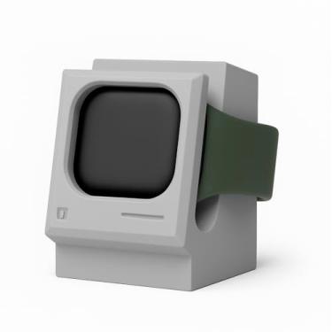 Imagem de KingShield WatchBase, Suporte de Carregador para Apple Watch Ultra 1/2/3 e Series 6/7/8/9/10/11, (Não acompanha Carregador) Cinza