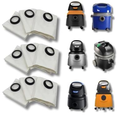 Imagem de Kit 9 Sacos Aspirador de Pó Descartável Compatível com Modelos Electorlux Flex1400 A10 A13 Awd01 Aqp20 Acqua Power Gt2000 Gt3000 Modelos Posteriores a 2010