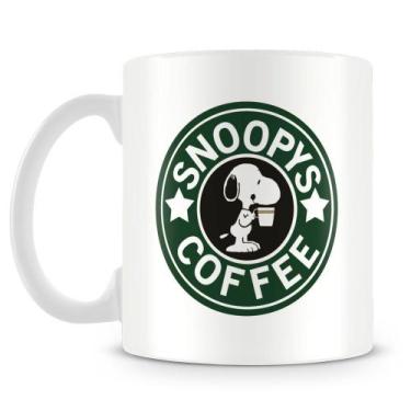 Imagem de Caneca de Porcelana Snoopy Coffee Personalizada - Amo Canecas