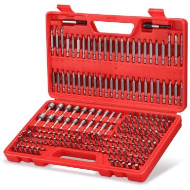 Imagem de Kit Brocas de Chaves Peças com Estojo, ARUCMIN Wq021 214, Vermelho