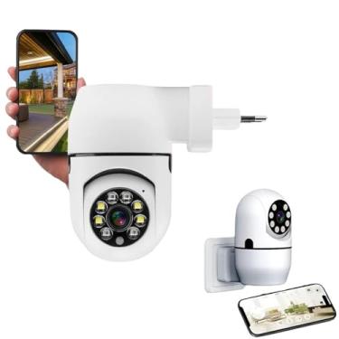 Imagem de Câmera de Segurança Plug Tomada Sem Fio 2MP WiFi Visão 360° HD 1080p Câmera IP Infravermelho Controle via App 2 Modos de Visão Noturna Áudio Bidirecional Detecção de Movimento - Premium®