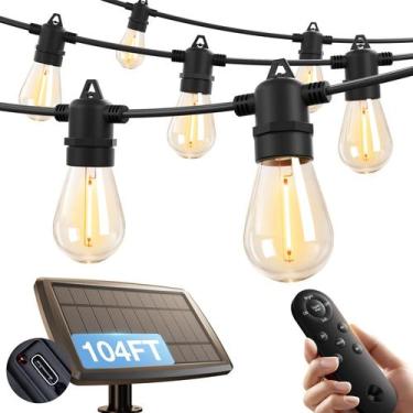Imagem de Complemento Solar String Lights de 104 pés (30 M) à prova d'água com p