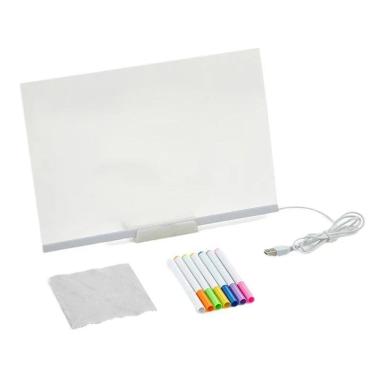 Imagem de Quadro Luminoso Led 14 Canetas Quadro de Mesa para Anotações