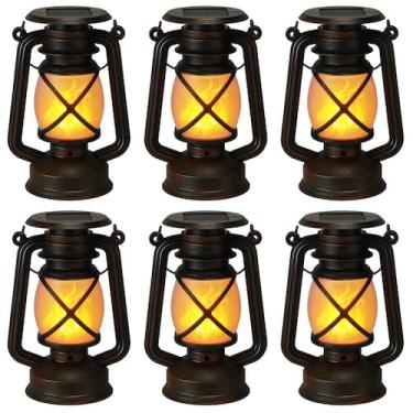 Imagem de Linterna Solar VIHOSE con Llama Danza LED Impermeable 12,6 cm