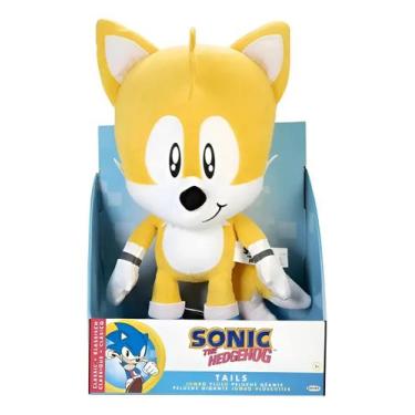 Imagem de Tails Pelúcia Jumbo Gigante Sonic Thee Hedgehog Sunny 4415 Amarelo