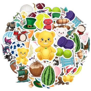 Imagem de 35 peças pirata doce robô dragão balão de ar quente colorido doce caprichoso aventureiro brincalhão para guitarra, laptop, capacete, skate, guitarra, faça você mesmo, skate, laptop, bagagem, decoração