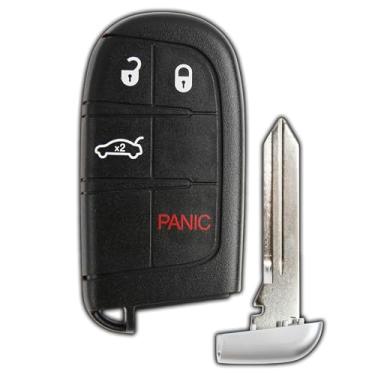 Imagem de Chaveiro sem chave KeylessOption, chave inteligente para carro sem chave para Dodge Charger Challenger Dart Journey Chrysler 300 M3N-40821302KeylessOption 1x KPT5983