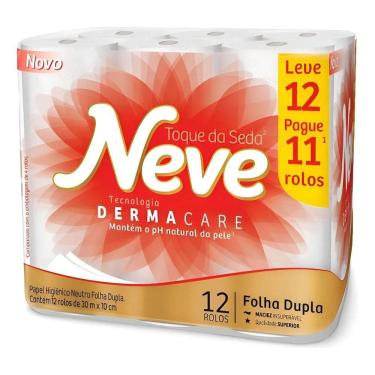 Imagem de 5X Papel Higiênico Folha Dupla Neve Compac Leve 12 E Pague